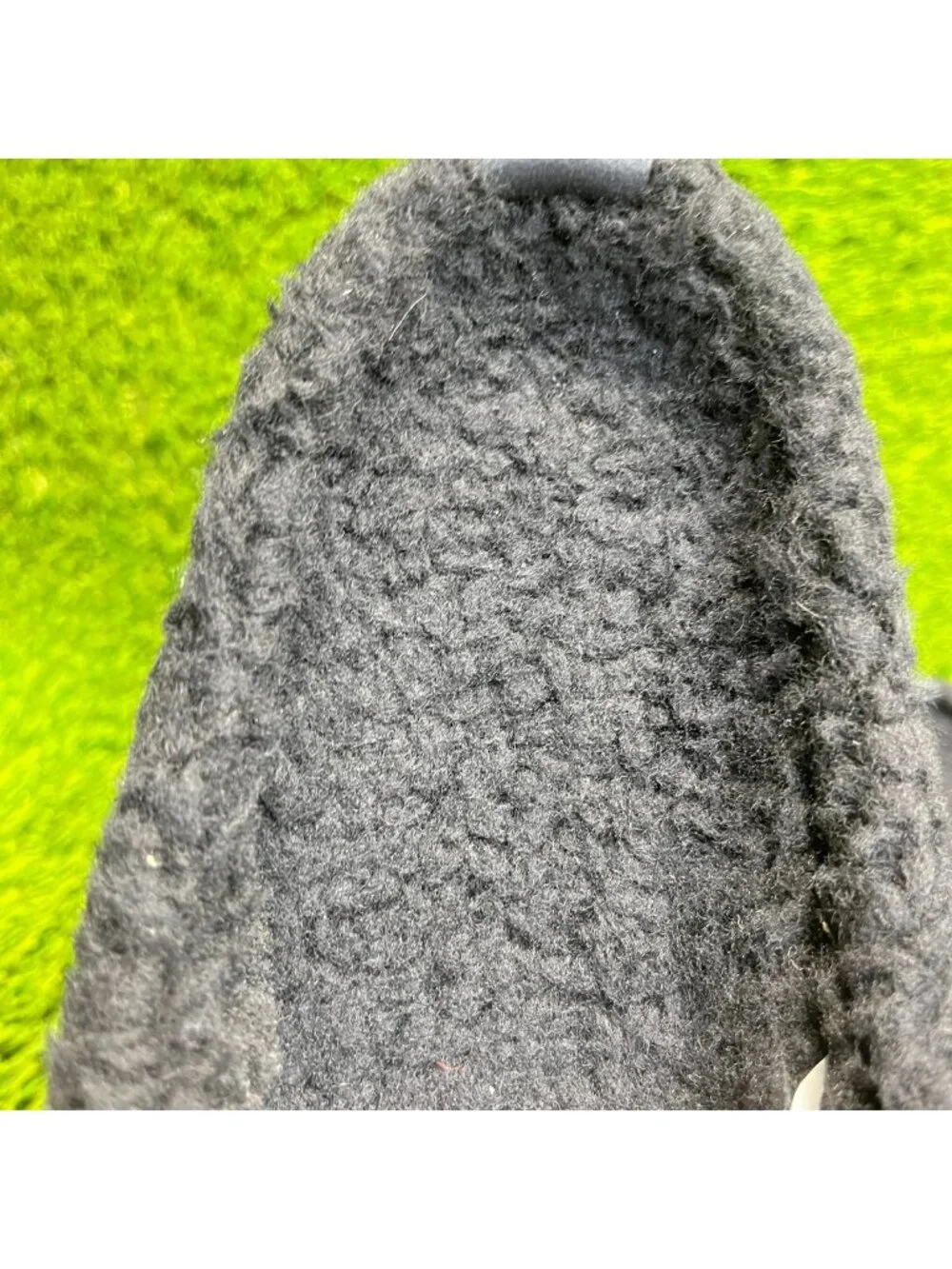 Allbirds Wool Slipper Fluff Mens Size 12 Black Casual Comfort Slip On Mule Shoes